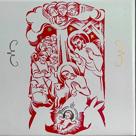 Hand Painted Holy Family Tile - Picture 3 of 3